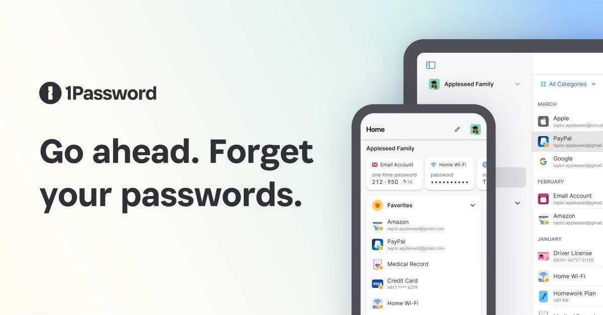 1Password Password Manager- Best Password manager